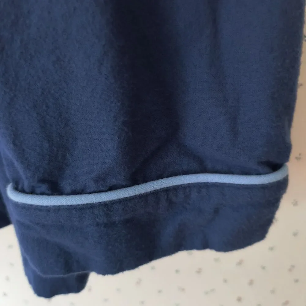 Vermont Country Store Pajama Set Mens 3X Blue Portuguese Cotton Flannel Cozy PJs - Picture 10 of 16